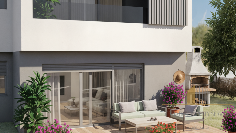 Wunderschöne Wohnung mit Garten in einem modernen Neubau - Kaštel Stari!