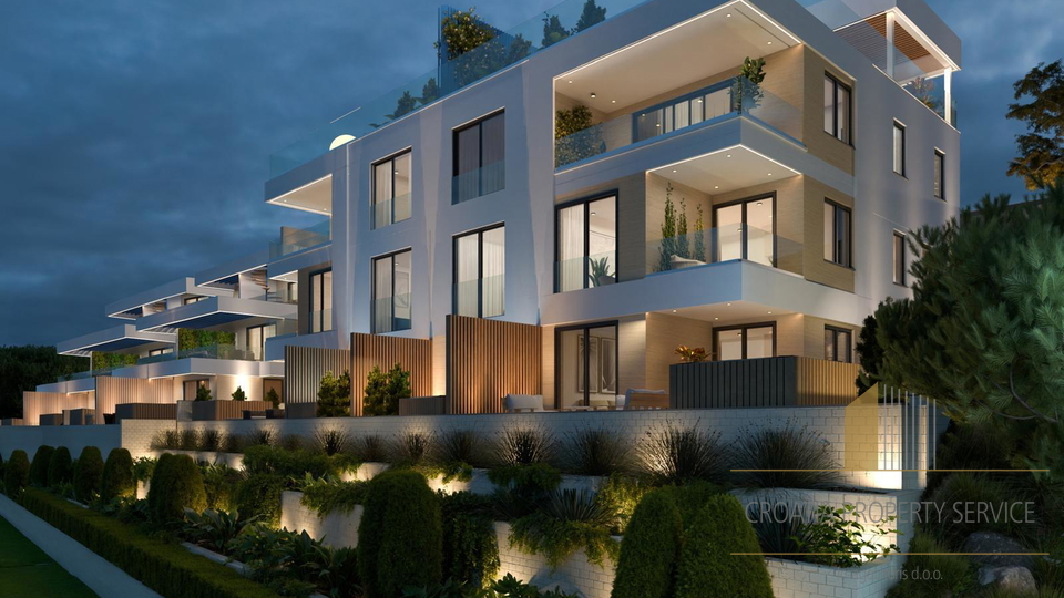 Penthouse with a rooftop terrace and sea view in an exclusive apartment complex on Čiovo!