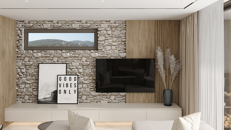 Moderna oblikovalska vila le 100 metrov od morja v okolici Rogoznice&excl;