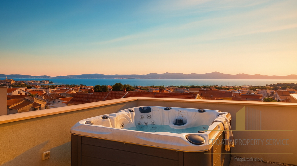 Elegant penthouse with panoramic sea views – Zadar!
