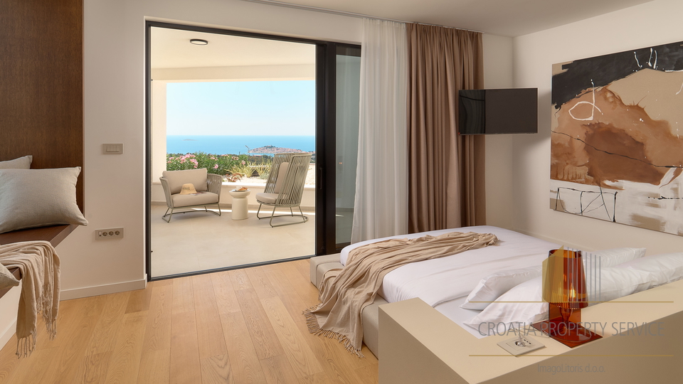 Exklusive moderne Villa mit Panoramablick auf das Meer – Primošten!