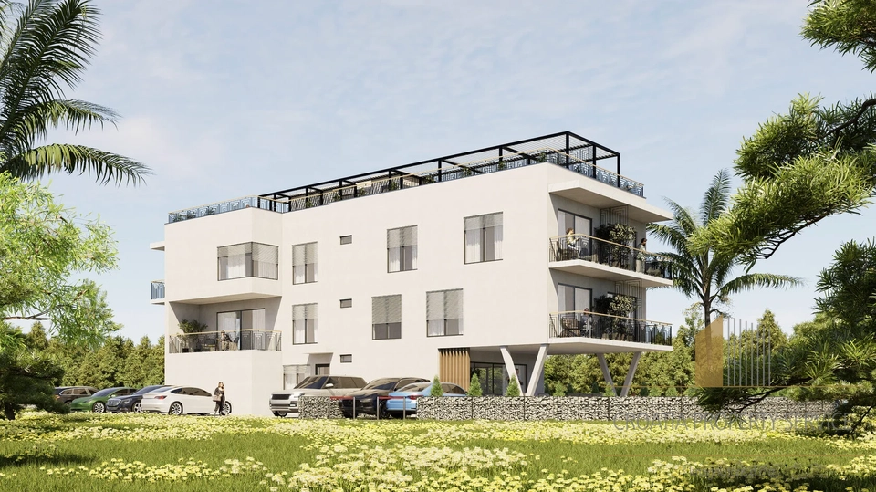 Luxury apartment in a modern new building 160 m from the sea – Privlaka!