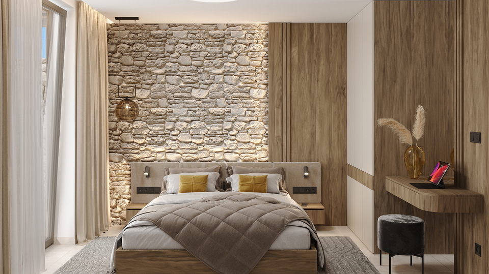 Moderna oblikovalska vila le 100 metrov od morja v okolici Rogoznice&excl;