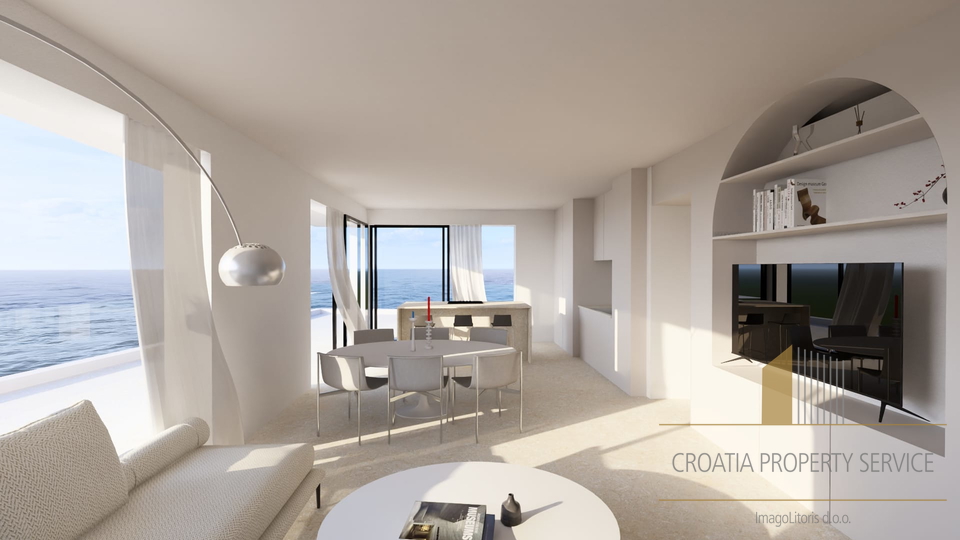 Luxuriöse Wohnung in einem modernen Neubau, 750 m vom Strand in Primošten entfernt!