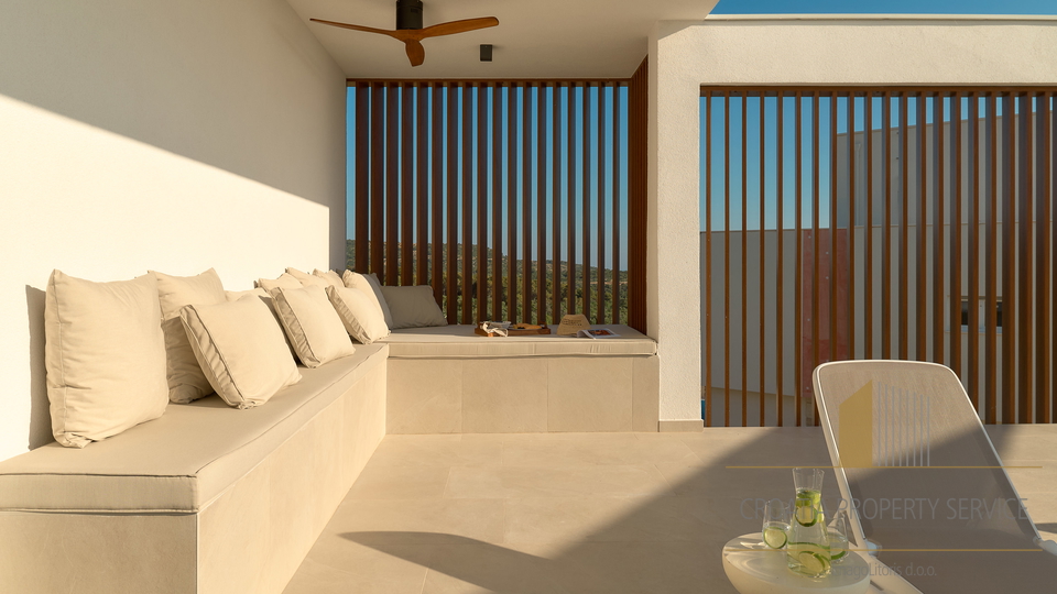 Exklusive moderne Villa mit Panoramablick auf das Meer – Primošten!