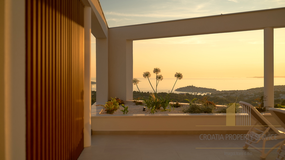 Exklusive moderne Villa mit Panoramablick auf das Meer – Primošten!
