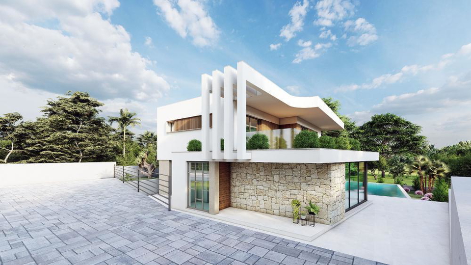 Elegante Luxusvilla nur 100 Meter vom Meer entfernt in der Umgebung von Zadar&excl;