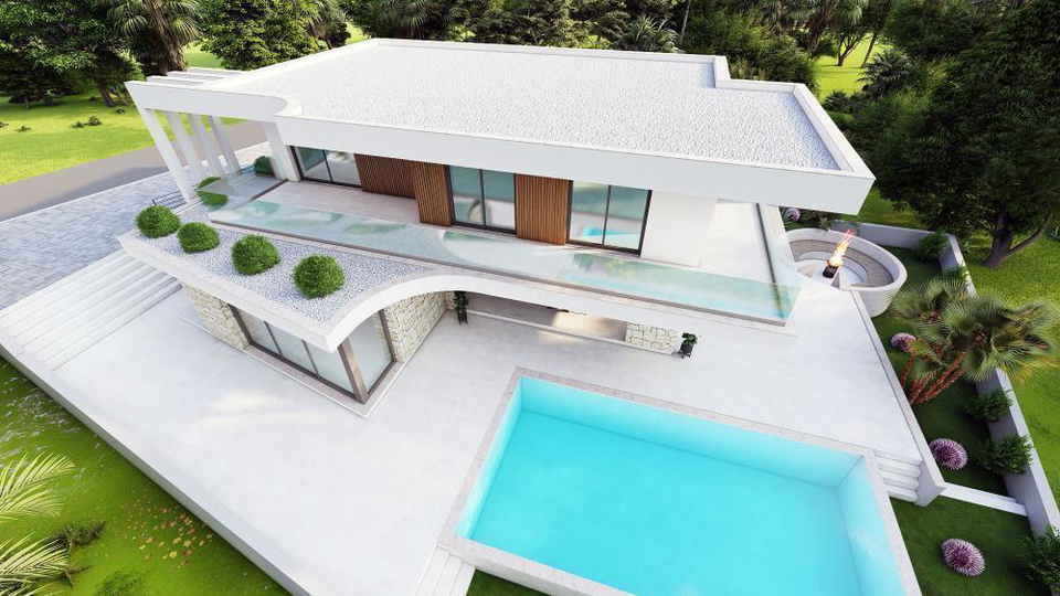 Elegante Luxusvilla nur 100 Meter vom Meer entfernt in der Umgebung von Zadar&excl;
