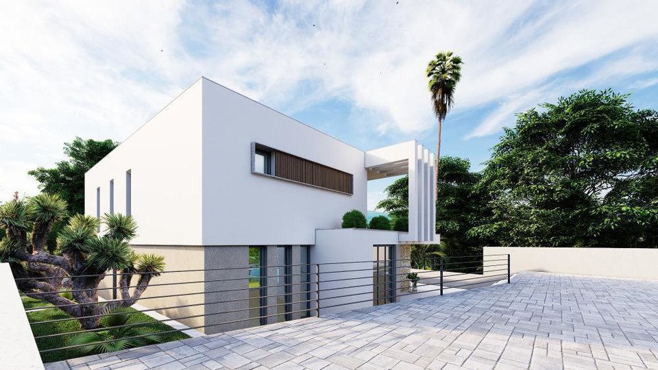 Elegante Luxusvilla nur 100 Meter vom Meer entfernt in der Umgebung von Zadar&excl;