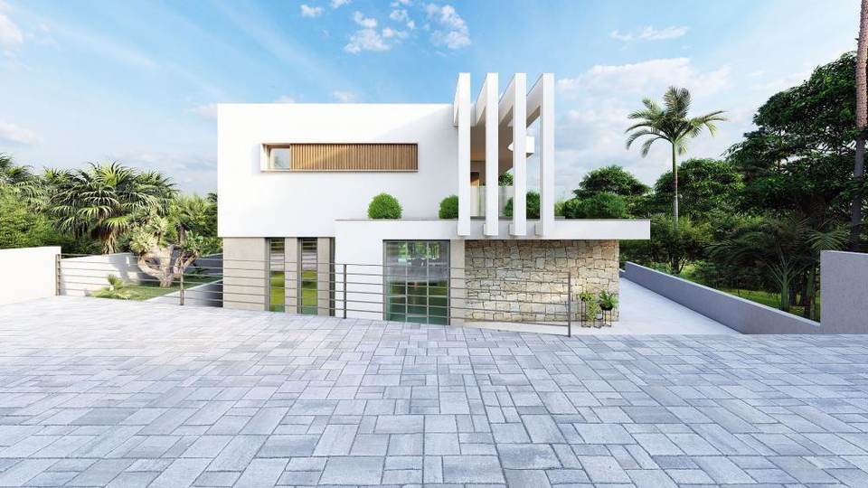 Elegante Luxusvilla nur 100 Meter vom Meer entfernt in der Umgebung von Zadar&excl;
