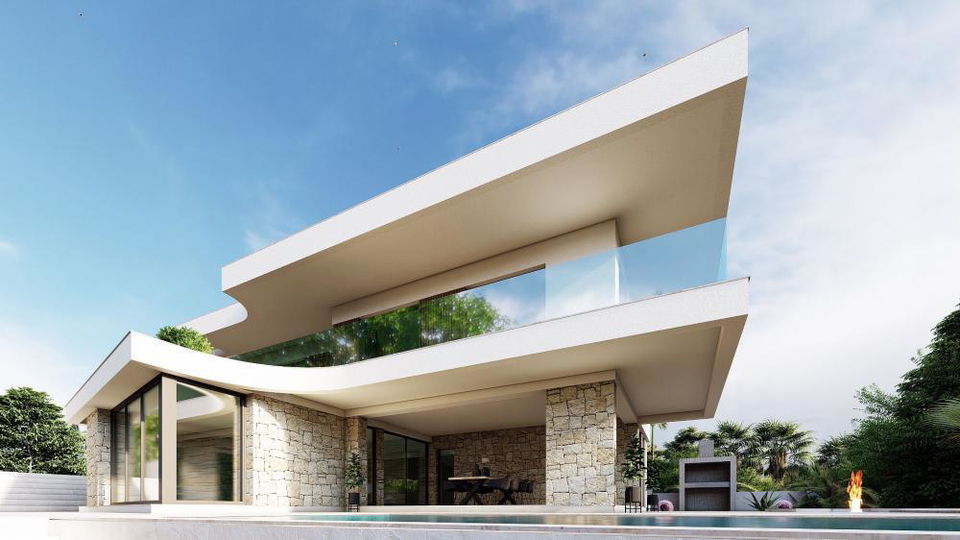 Elegante Luxusvilla nur 100 Meter vom Meer entfernt in der Umgebung von Zadar&excl;