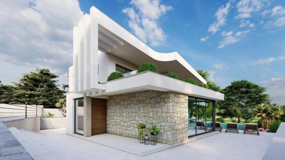 Elegante Luxusvilla nur 100 Meter vom Meer entfernt in der Umgebung von Zadar&excl;