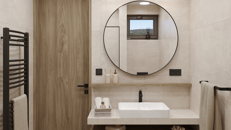 Moderna oblikovalska vila le 100 metrov od morja v okolici Rogoznice&excl;