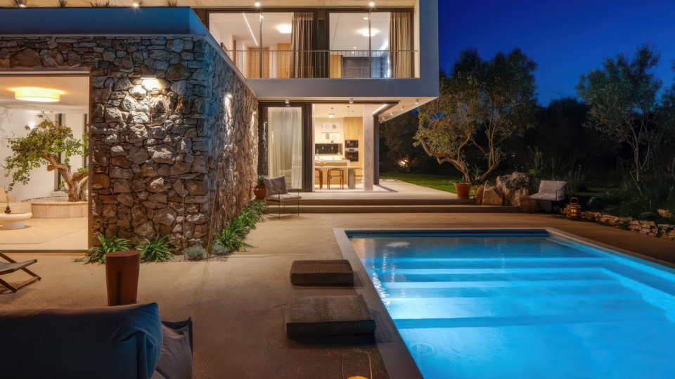 Wundersch&ouml;ne luxuri&ouml;se Villa mit Meerblick auf der Insel &Scaron;olta&excl;