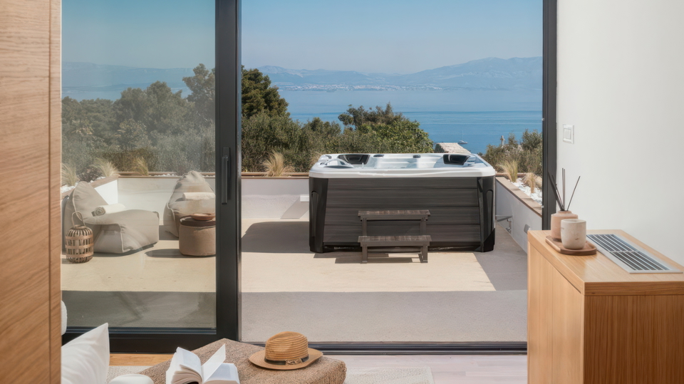 Wundersch&ouml;ne luxuri&ouml;se Villa mit Meerblick auf der Insel &Scaron;olta&excl;