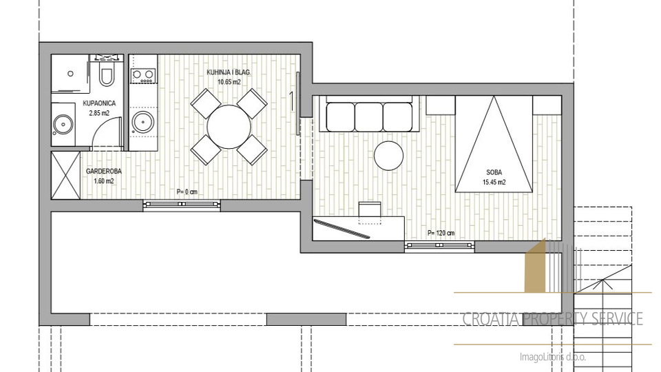 PROJECT FOR A MODERN VILLA ON THE ISLAND OF HVAR A SECOND ROW FROM THE SEA!