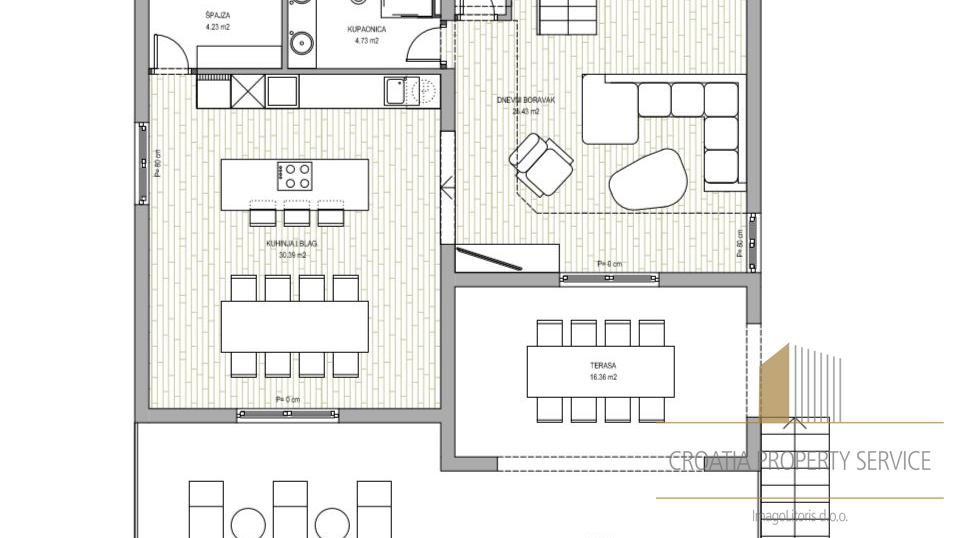 PROJECT FOR A MODERN VILLA ON THE ISLAND OF HVAR A SECOND ROW FROM THE SEA!