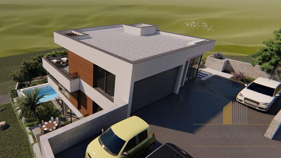 Luxury villa in an exclusive location, first row by the sea on the Omiš Riviera!