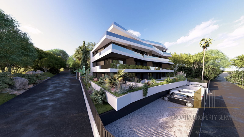 Ekskluzivni penthouse v novogradnji v Primoštenu – pogled na morje, garaža, blizu centra!