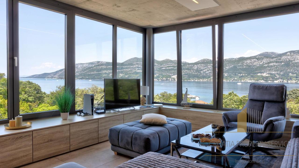 Zwei luxuriöse Villen von außergewöhnlichem Design mit herrlichem Blick auf das Meer – die Insel Korčula!