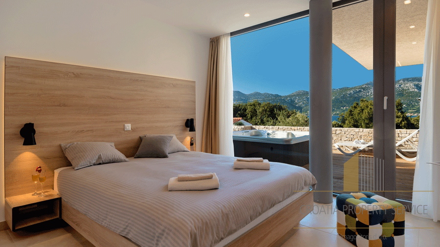 Zwei luxuriöse Villen von außergewöhnlichem Design mit herrlichem Blick auf das Meer – die Insel Korčula!