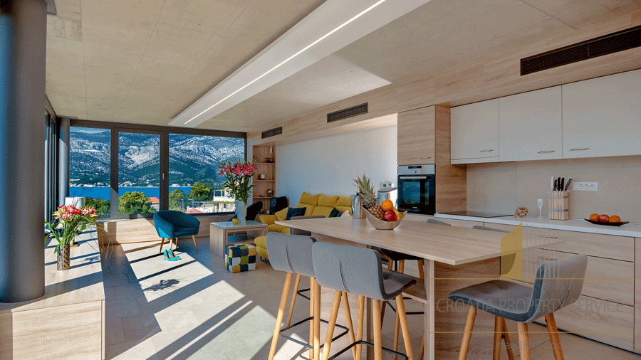 Zwei luxuriöse Villen von außergewöhnlichem Design mit herrlichem Blick auf das Meer – die Insel Korčula!