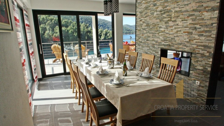 SEASIDE VILLA WITH PRIVATE BEACH, SAUNA AND A POOL, ON THE ISLAND OF KORČULA