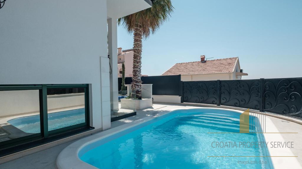 Villa di lusso con vista panoramica sul mare, piscina e centro benessere - Čiovo, Trogir!