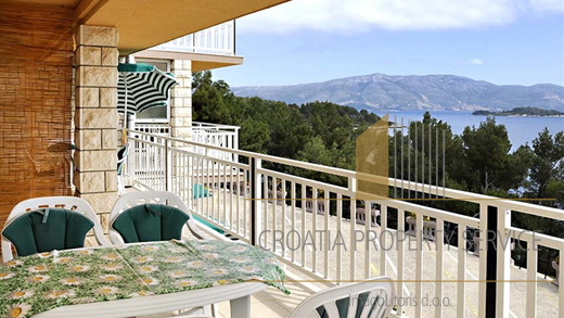 BEAUTIFUL APARTMENT HOUSE ON KORČULA ISLAND, WITH OPEN SEA VIEW