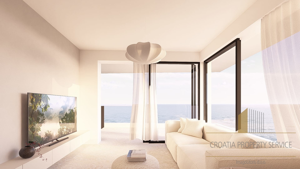 Luxuriöse Wohnung in einem modernen Neubau, 750 m vom Strand in Primošten entfernt!