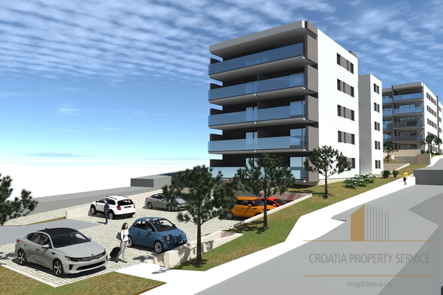 One-bedroom apartment with sea view – new construction 300 m from the beach, Seget Donji, Trogir!