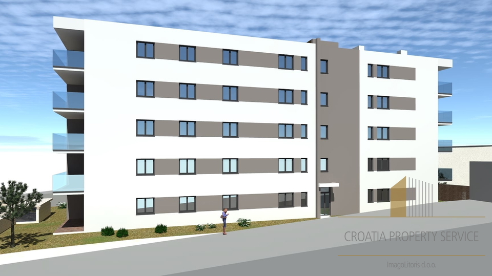 Three-bedroom apartment with sea view – new construction 300 m from the beach, Seget Donji, Trogir!