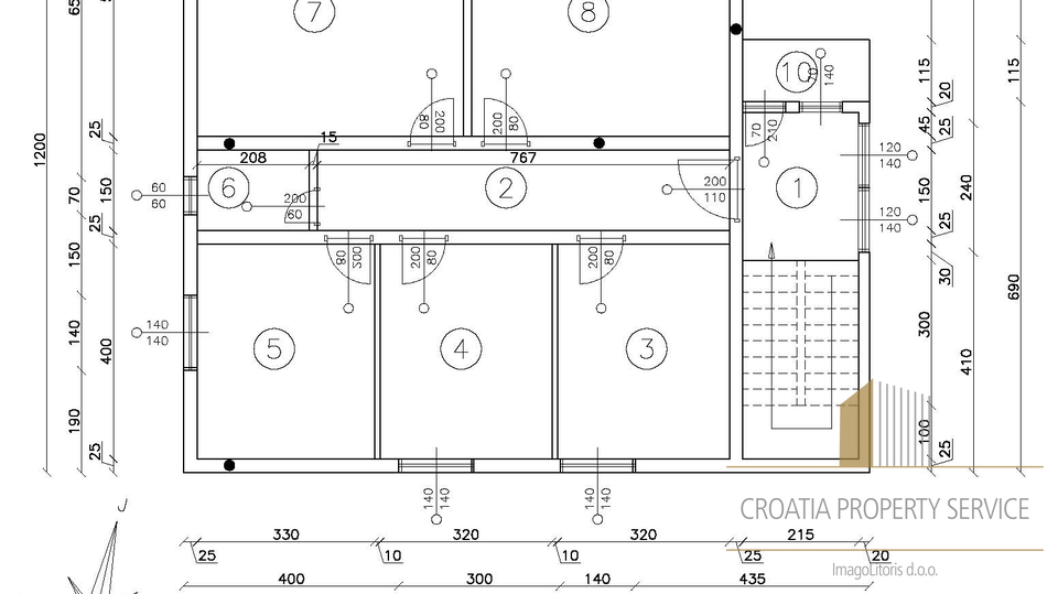 Haus, erste Reihe zum Meer auf einem Grundstück von 2300 m2 !!