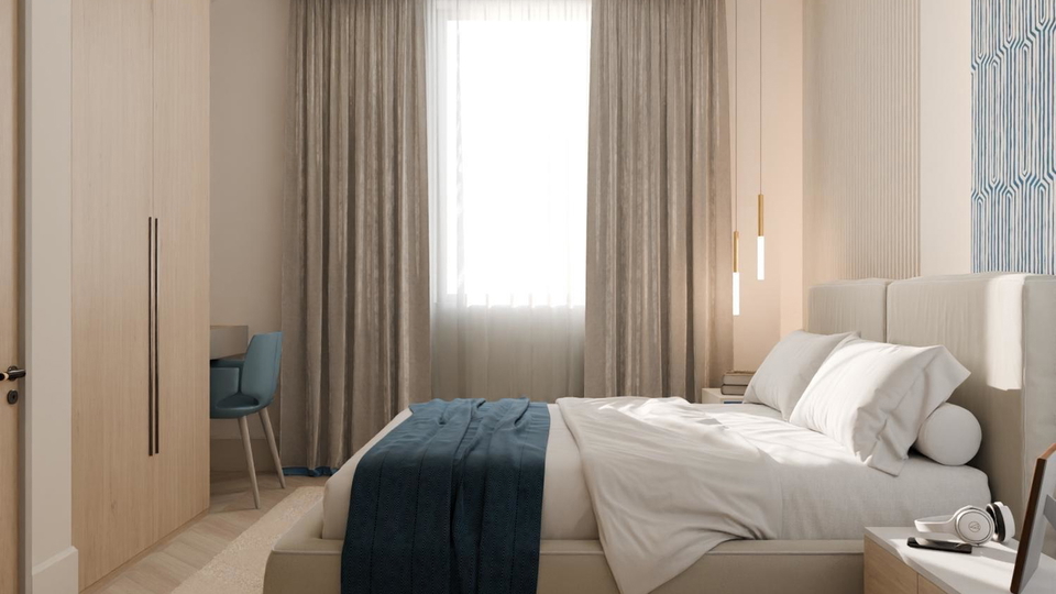 Penthouse with a rooftop terrace and sea view in an exclusive apartment complex on &Ccaron;iovo&excl;