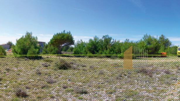 Baugrundstück von 1.880 m2 mit Meerblick auf der Insel Vir