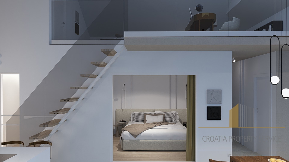 Penthouse with a beautiful sea view 50 meters from the sea in Šibenik!