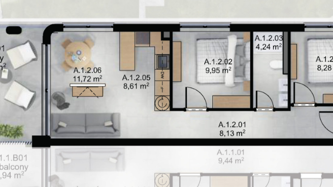 Luxury apartment in a new building&comma; first row to the beach on the island of &Ccaron;iovo&excl;