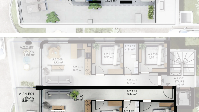 Luxury penthouse with rooftop terrace first line to the sea - Island of &Ccaron;iovo&excl;