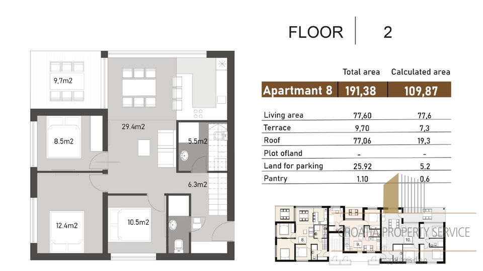 Luxuswohnung mit Garten und Meerblick in einem modernen Neubau - Nin!