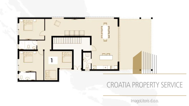 Luxury apartment in a modern new building 160 m from the sea – Privlaka!