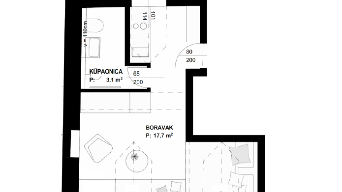 Luksuzni studio apartman s pogledom na more na otoku Bra&ccaron;u&excl;