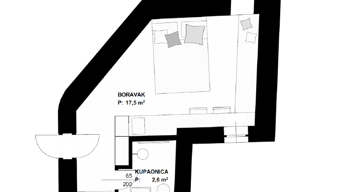 Jedinstveni apartman s pogledom na more na otoku Bra&ccaron;u&excl;