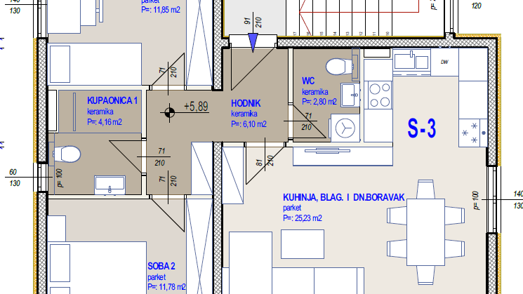 Dvosoban stan u novogradnji 250 m od mora u okolici Splita&excl;