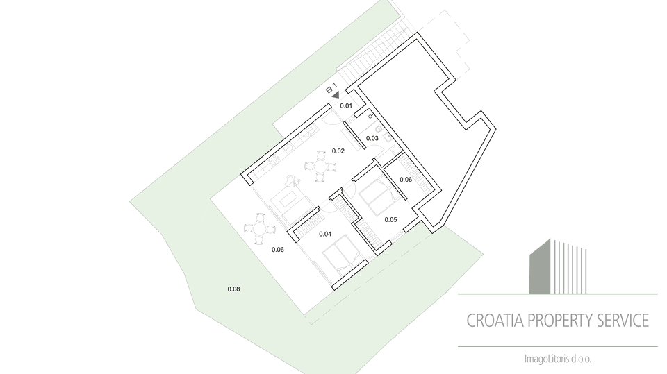 Luksuzni penthouse s pogledom na morje 50 m od plaže – Kalebova Luka!