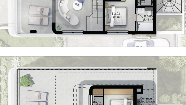 Luxury penthouse with rooftop terrace first line to the sea - Island of &Ccaron;iovo&excl;