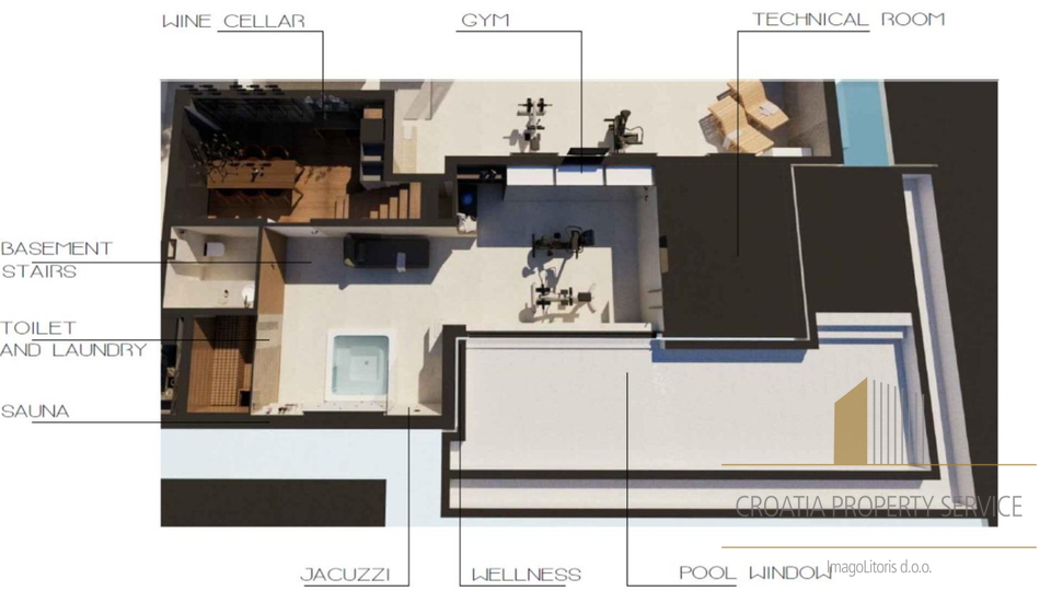 Luxurious penthouse with a rooftop terrace in the first row to the sea – Sukošan!