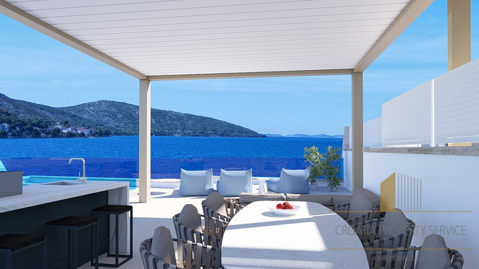 Luxury apartment with a private pool, second row to the sea – Grebaštica, Šibenik!