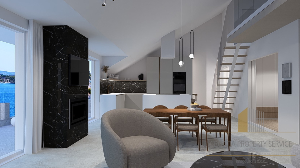 Penthouse with a beautiful sea view 50 meters from the sea in Šibenik!