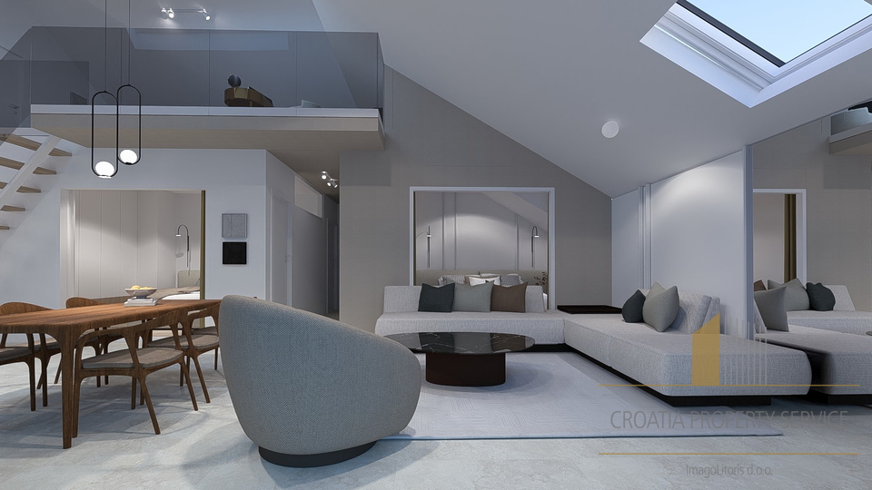 Penthouse with a beautiful sea view 50 meters from the sea in Šibenik!