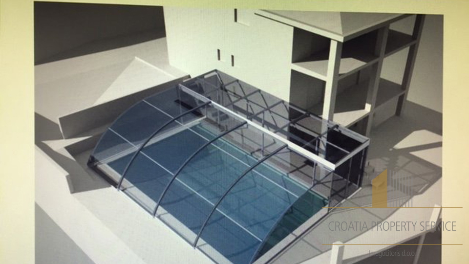 Apartmajska hiša s bazenom 650 m od morja – Zaton, Šibenik